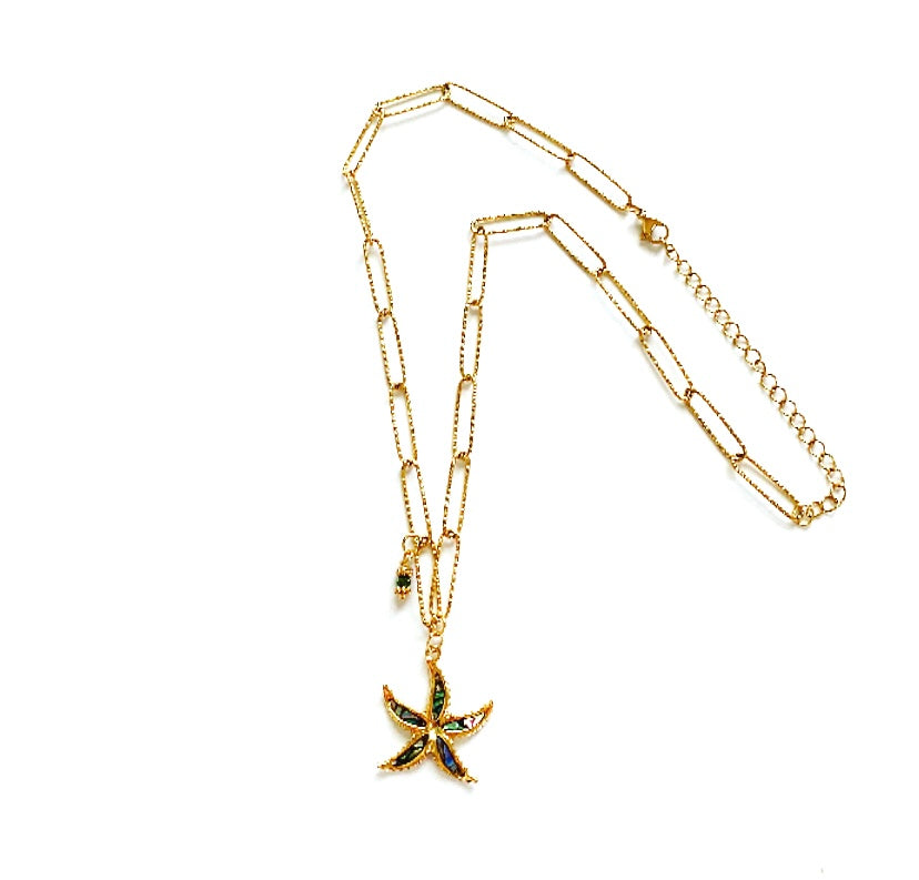 Abalone Stafish Necklace