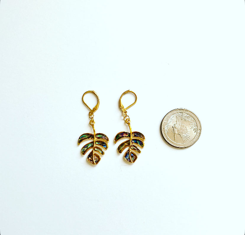Monstera Earrings