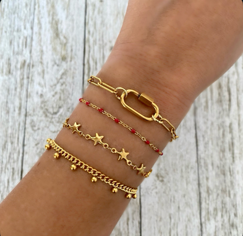 Lady in Red Bracelet