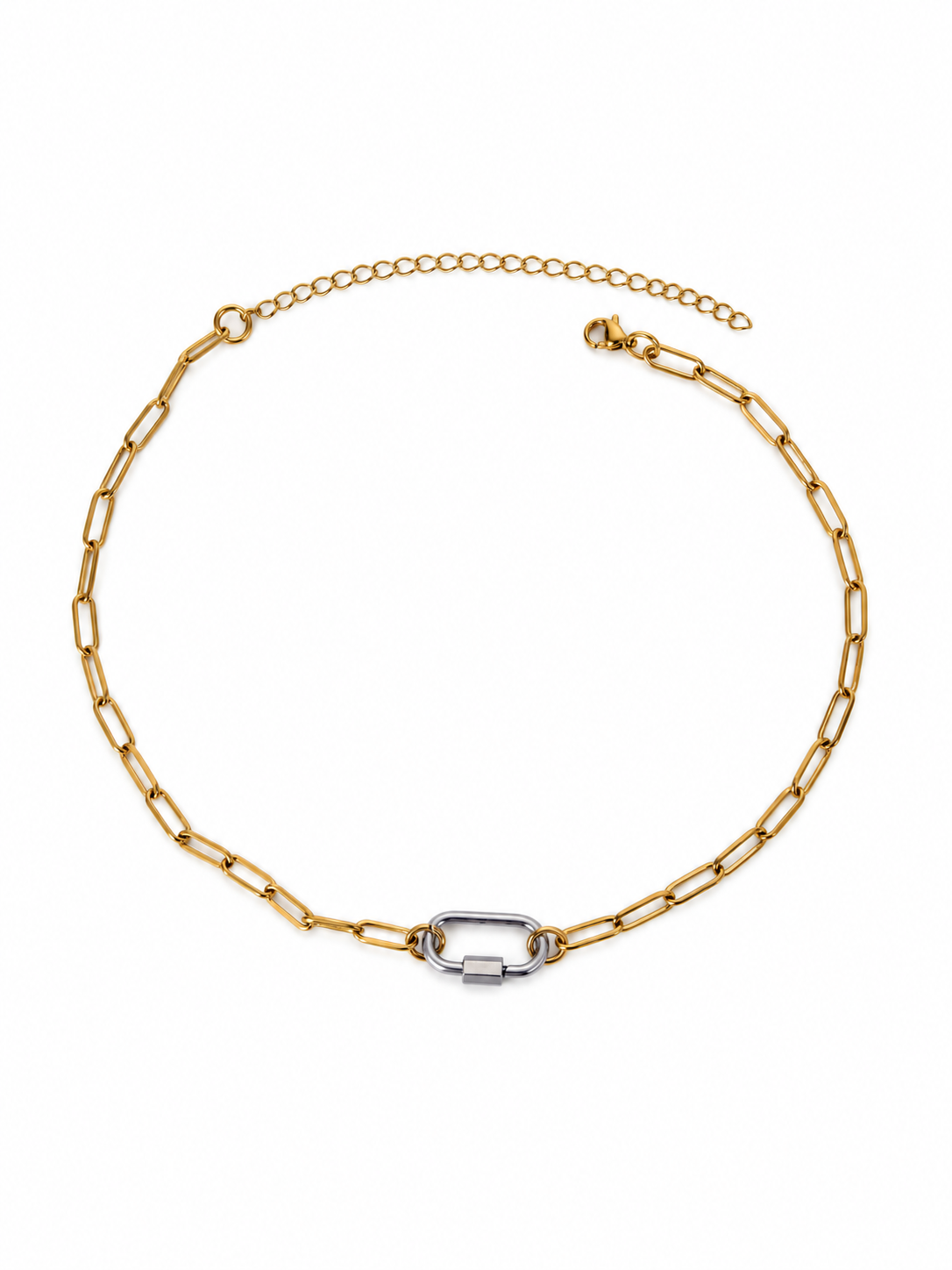 Two-Toned Clip Choker