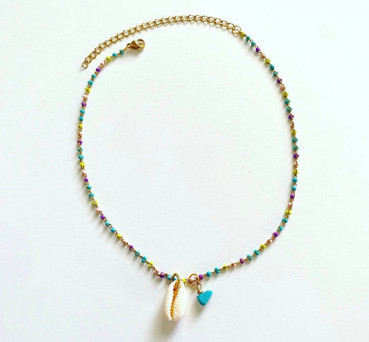 Kalani cowrie Shell Choker