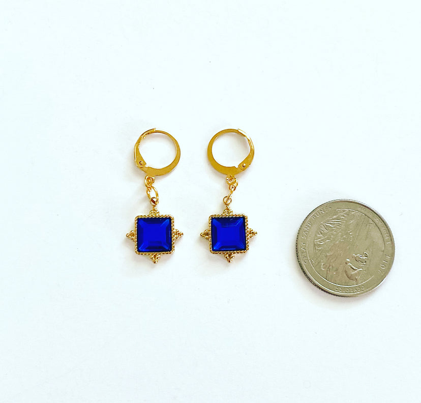 Royal blue Hoops