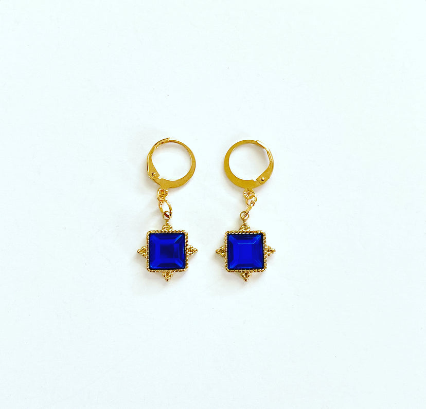 Royal blue Hoops