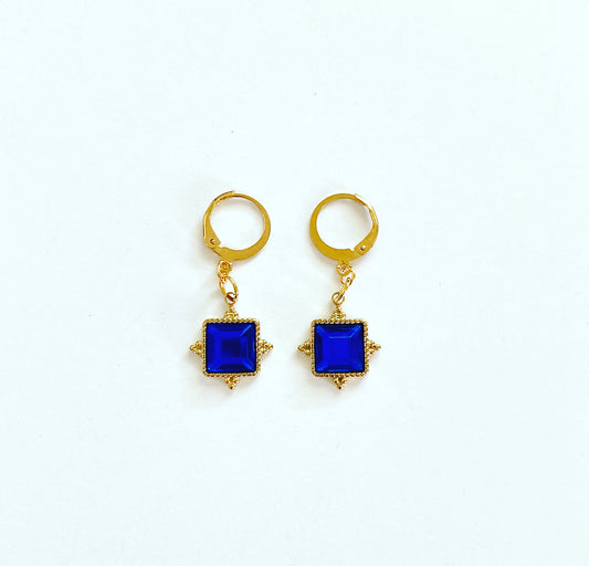 Royal blue Hoops