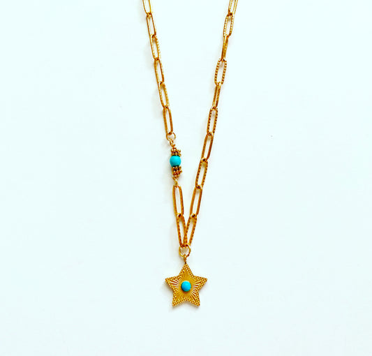 Turquoise Little Star