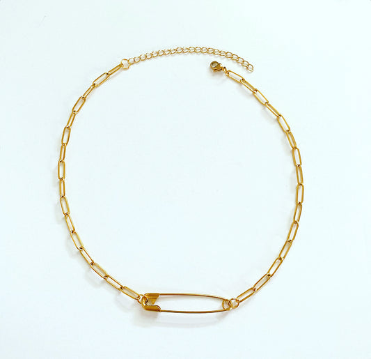 Gold Pin Choker