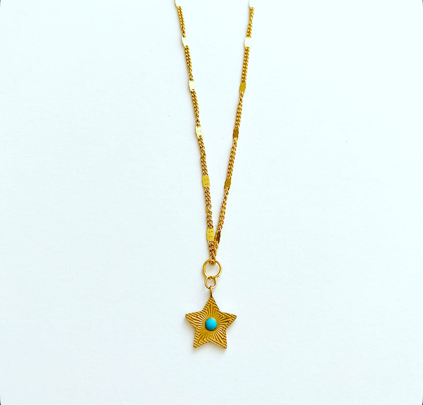 Turquoise Little Star