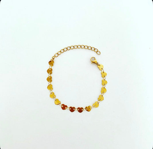 💛 Golden Heart Bracelet