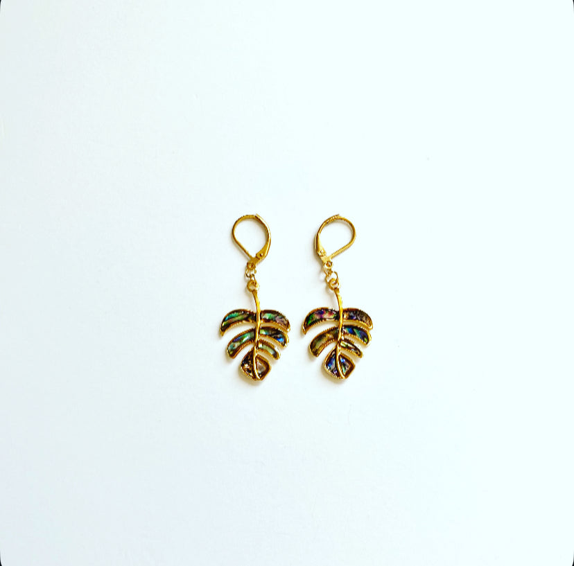 Monstera Earrings