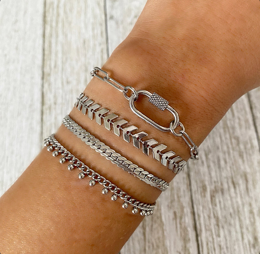 Silver Dots Bracelet