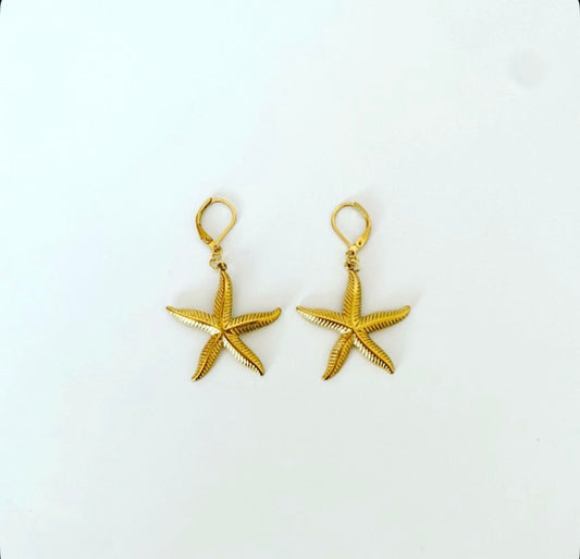 Glam Starfish Earrings