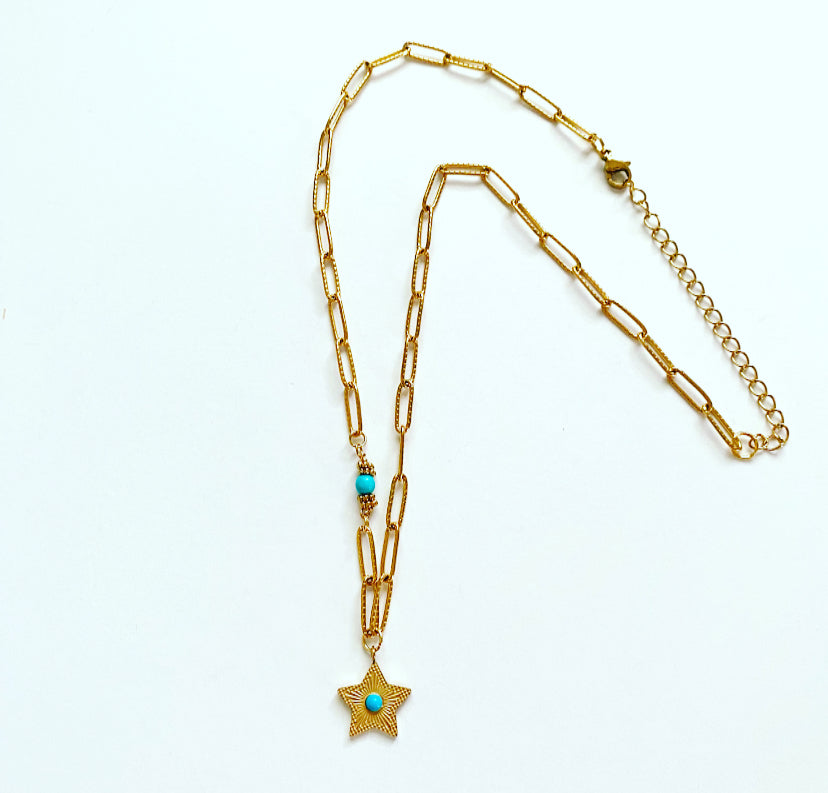 Turquoise Little Star