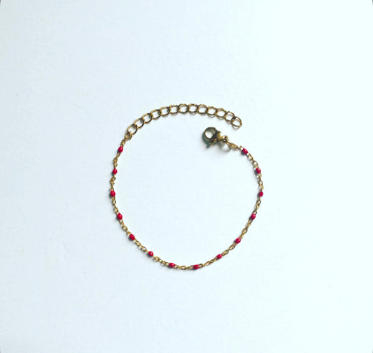 Lady in Red Bracelet