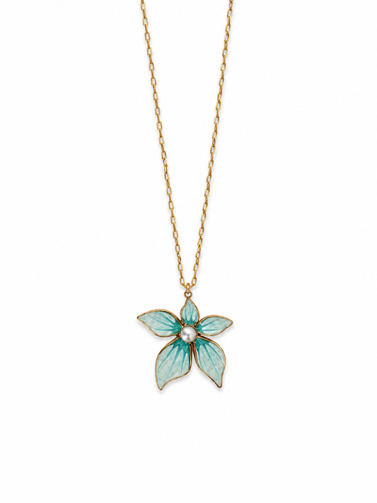 Azure Bloom Necklace