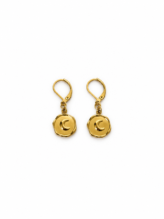 Alura Gold Moon earrings