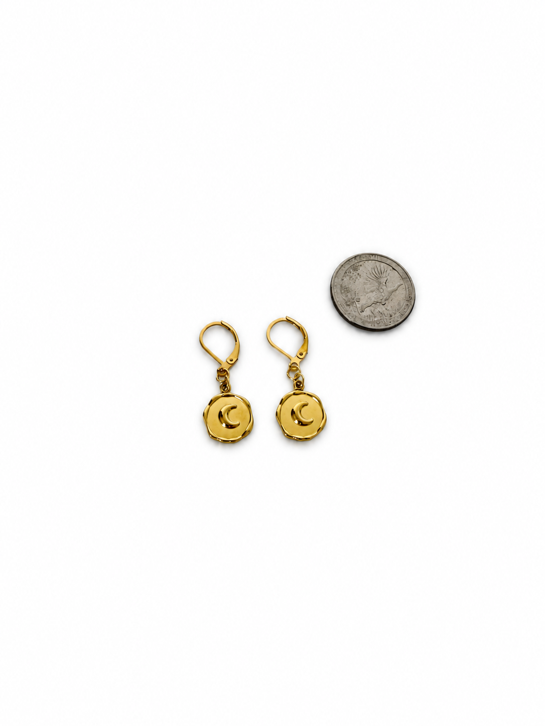Alura Gold Moon earrings