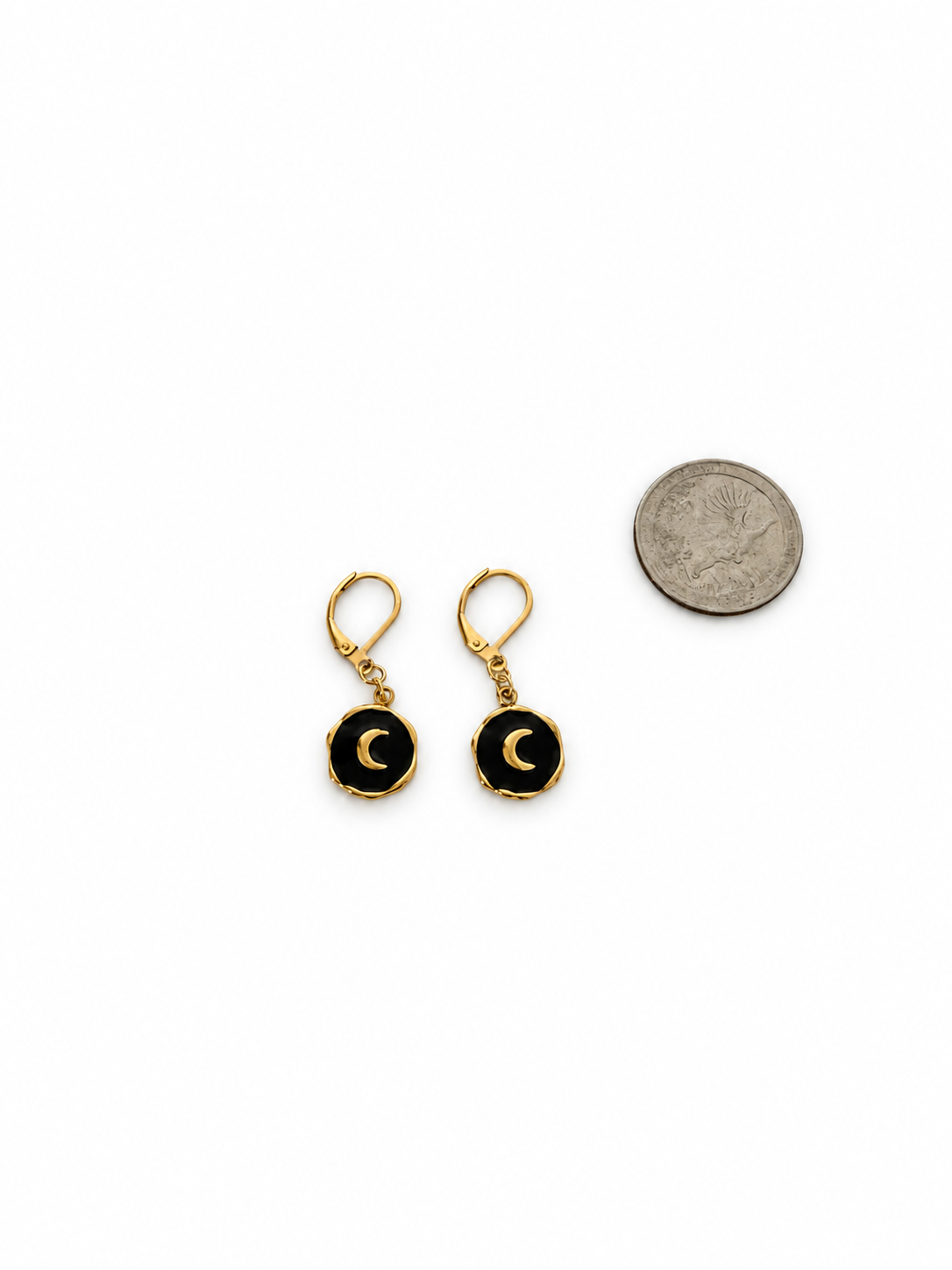 Alura Black Moon Earrings