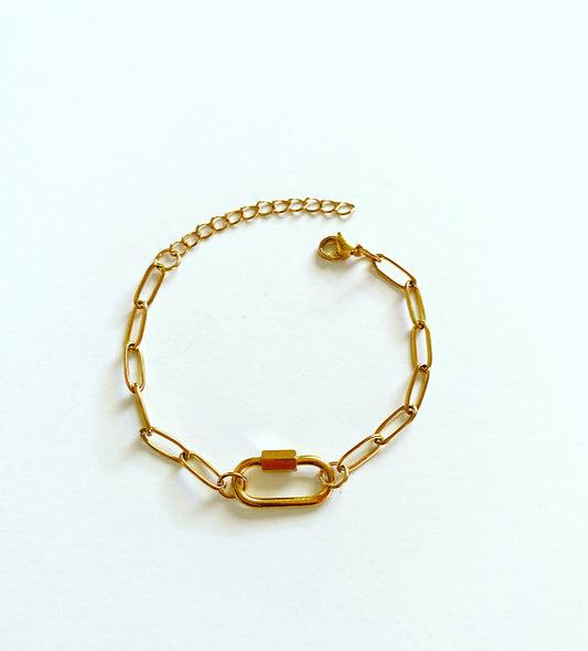 Gold Clip Bracelet