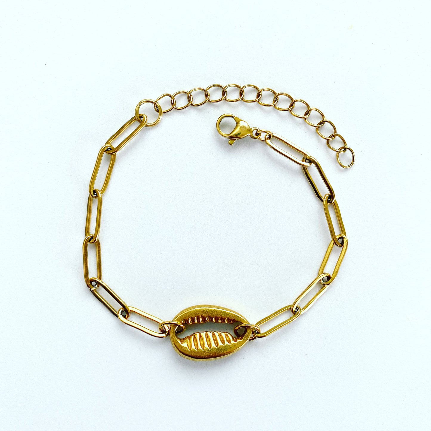 Golden Cowrie Shell Bracelet